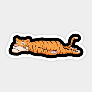 Tiger is Resting Sticker